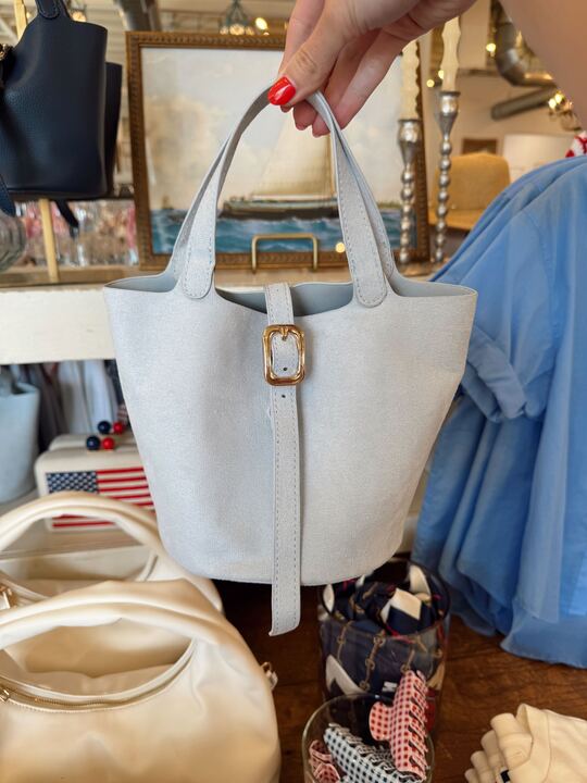 Joya Suede Bucket Bag