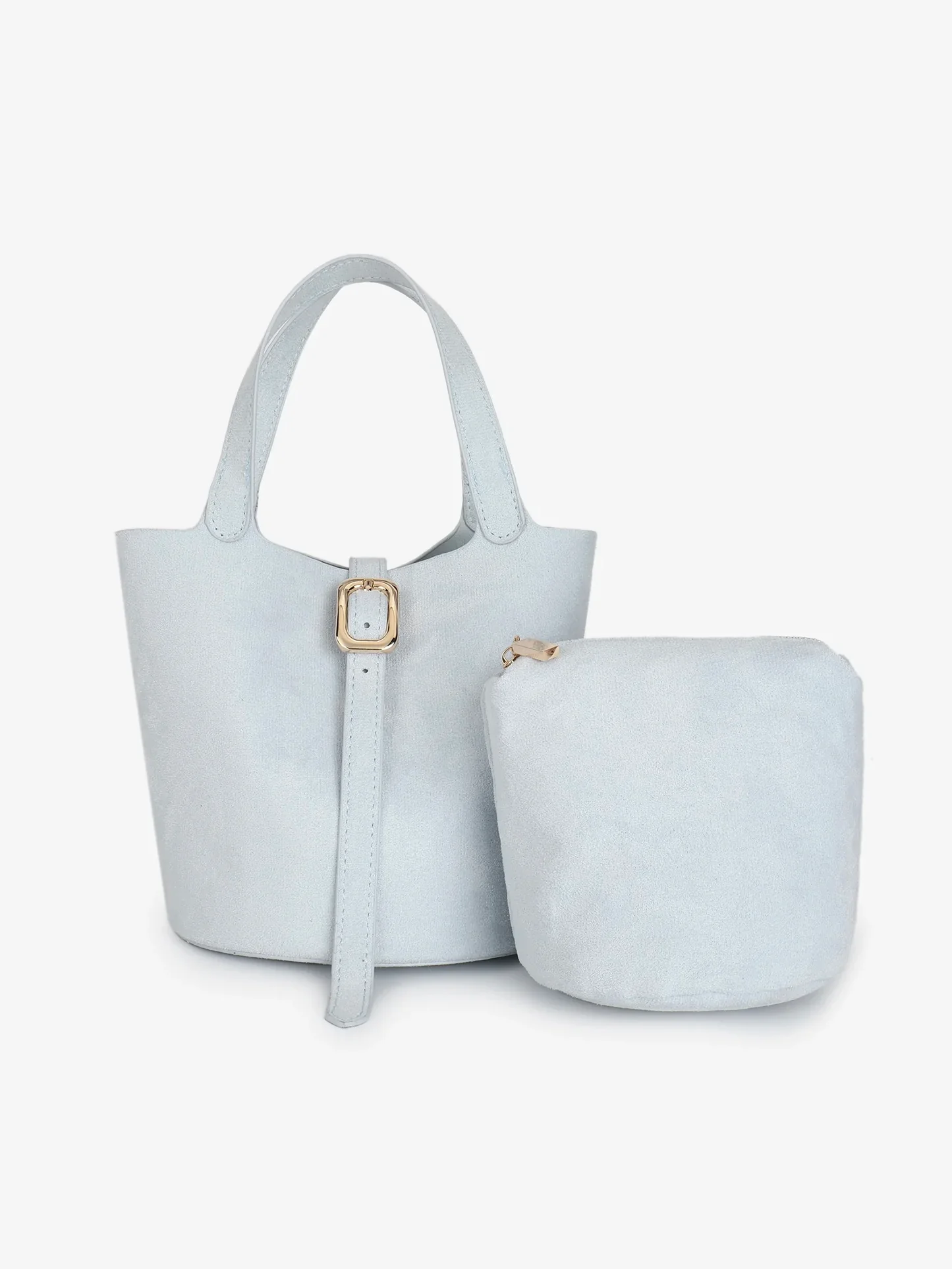Joya Suede Bucket Bag - Image 4