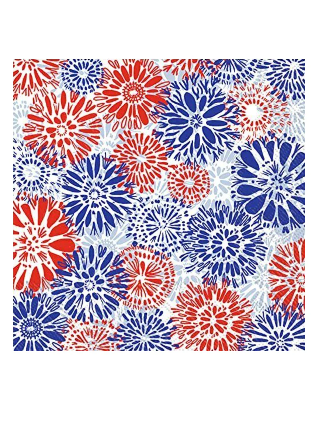 July Flowers Cocktail Napkins