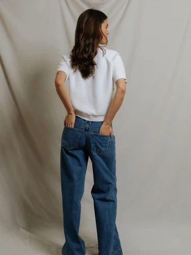perfectwhitetee Kennedy Core Fleece Short Sleeve Top - Image 4