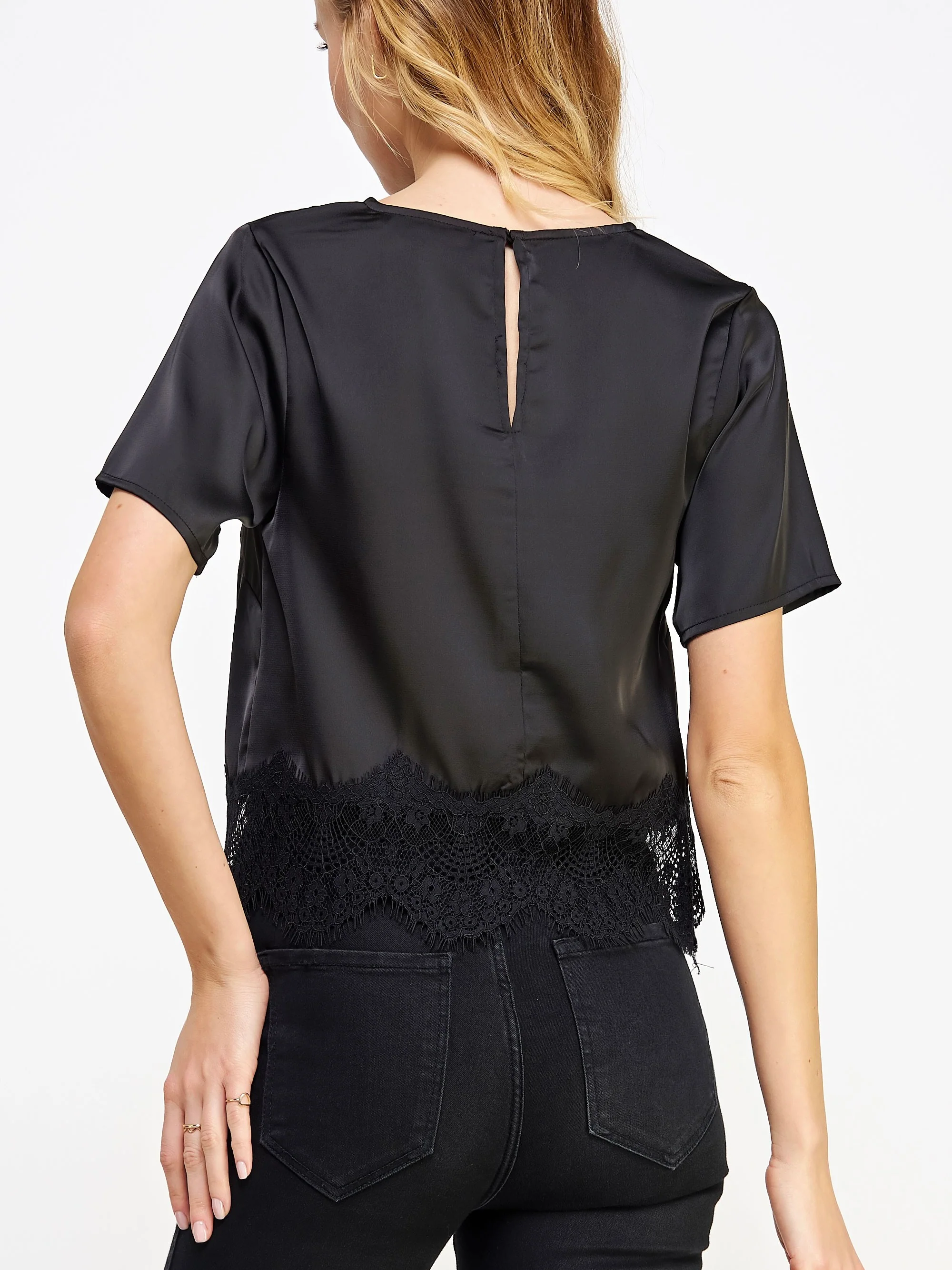 Lace Trim Top - Image 3