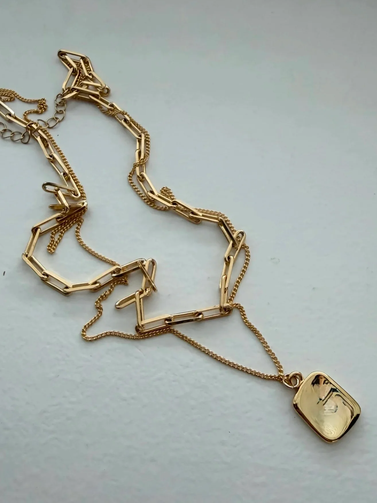 Mini Square Layered Necklace