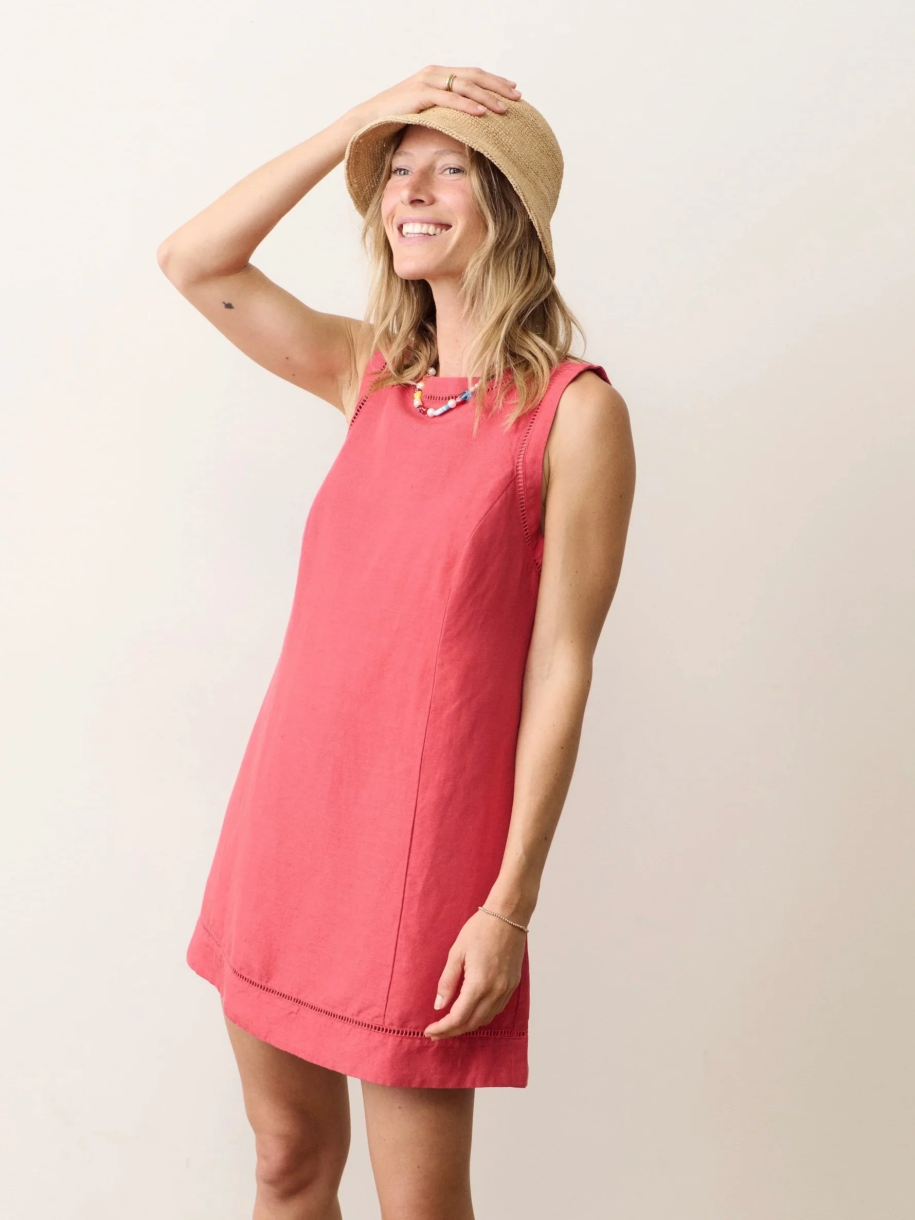 Marine Layer Linen Shell Mini Dress - Image 3