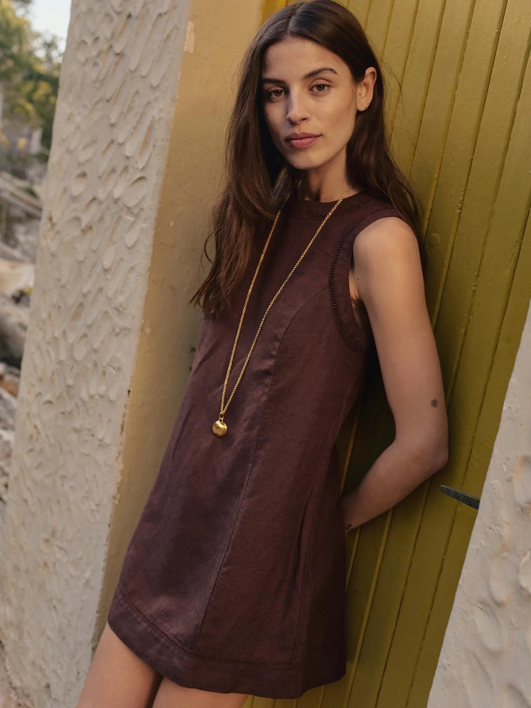 Marine Layer Linen Shell Mini Dress - Image 4