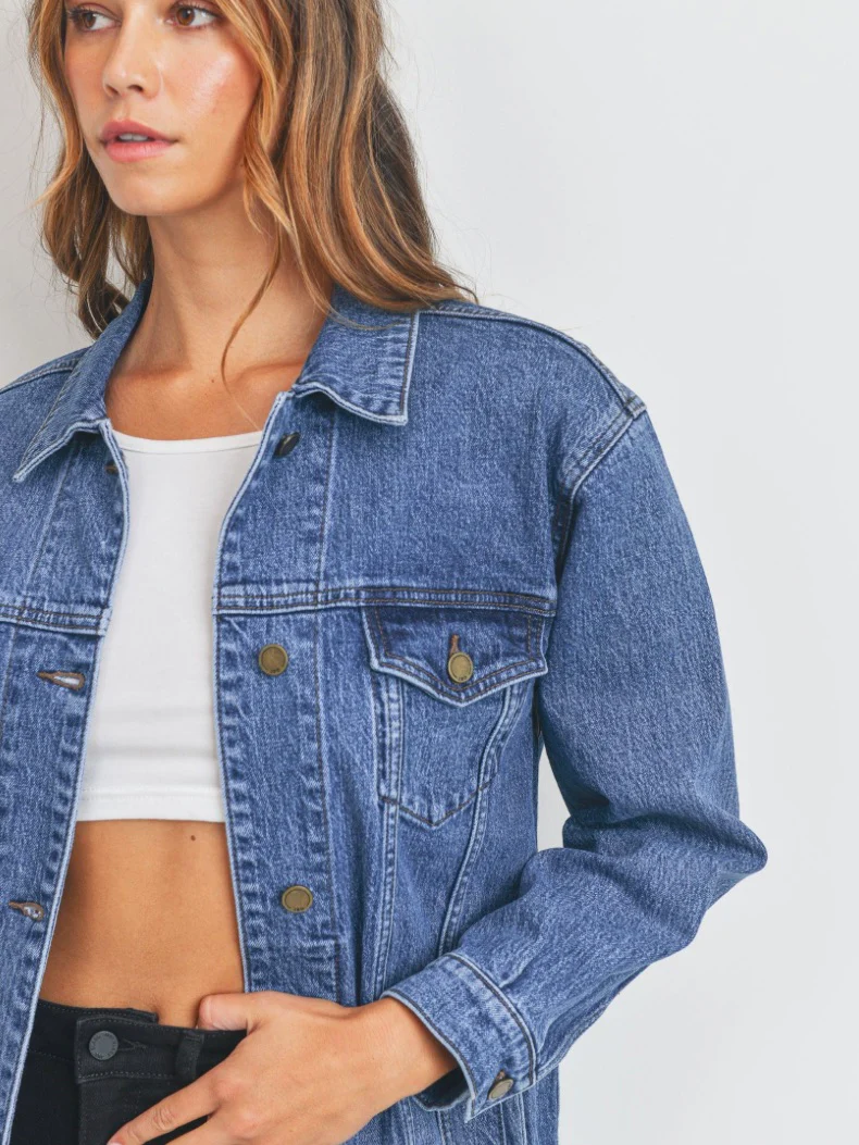 Just Black Denim Lisa Denim Jacket - Image 3