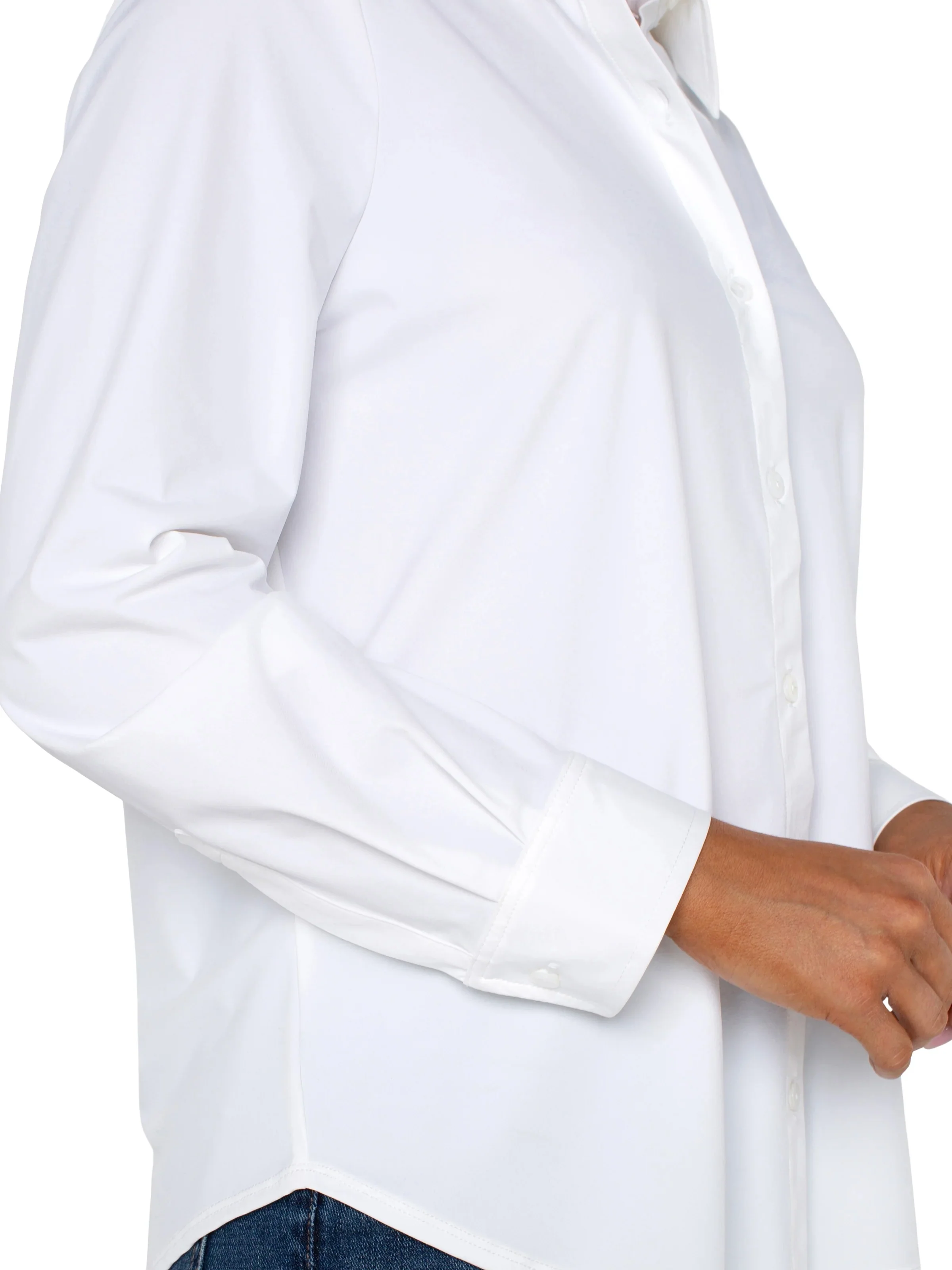 Liverpool Long Sleeve Button Front Knit Shirt - Image 2