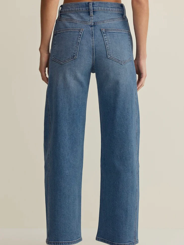Z Supply : Luna High Rise Bowed Crop - Image 3