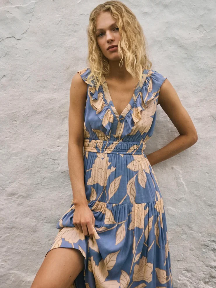 Z Supply Malene Bloom Floral Maxi Dress
