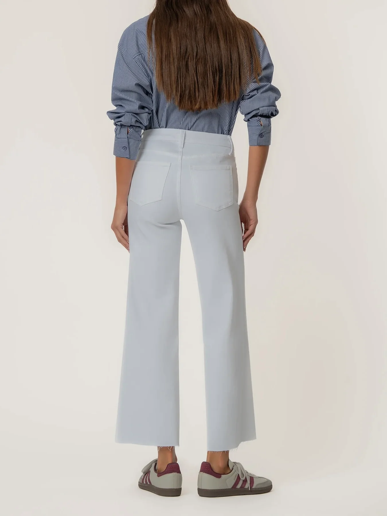 Kut Jeans : Meg High Rise Fab Ab Wide Leg Raw Hem - Image 3