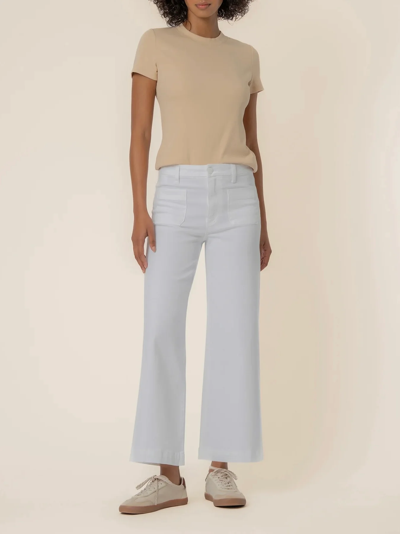 Kut Jeans : Meg High Rise Wide Leg with Patch Pockets