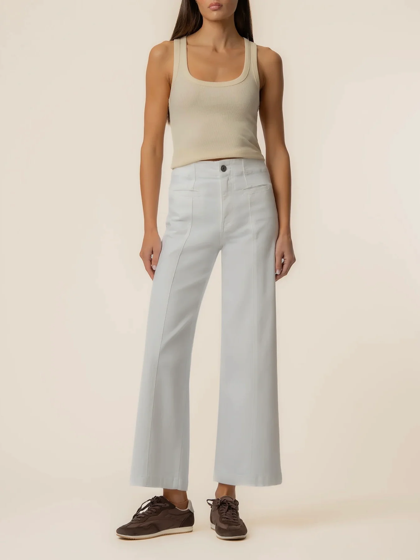 Kut Jeans : Meg High Wide Leg with Welt Pockets