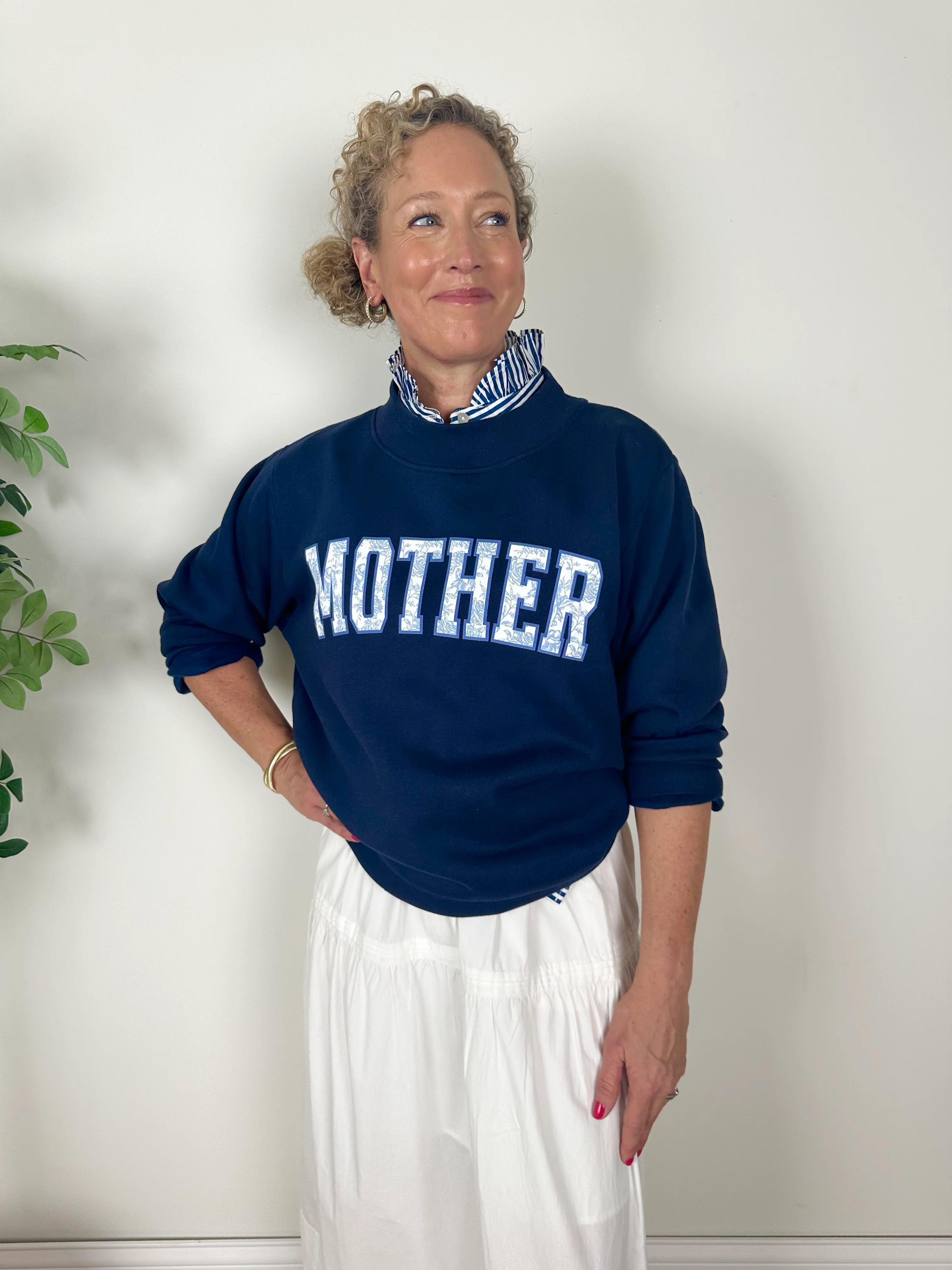 Mother Toile Mock Neck Sweatshirt - Image 2