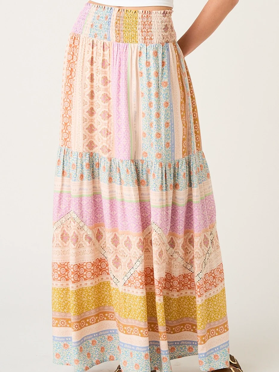 Patchwork Maxi Skirt