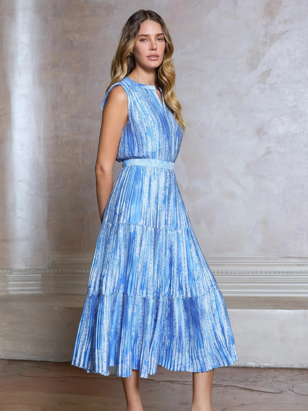 Patsy Pleated Midi Dress - Image 2