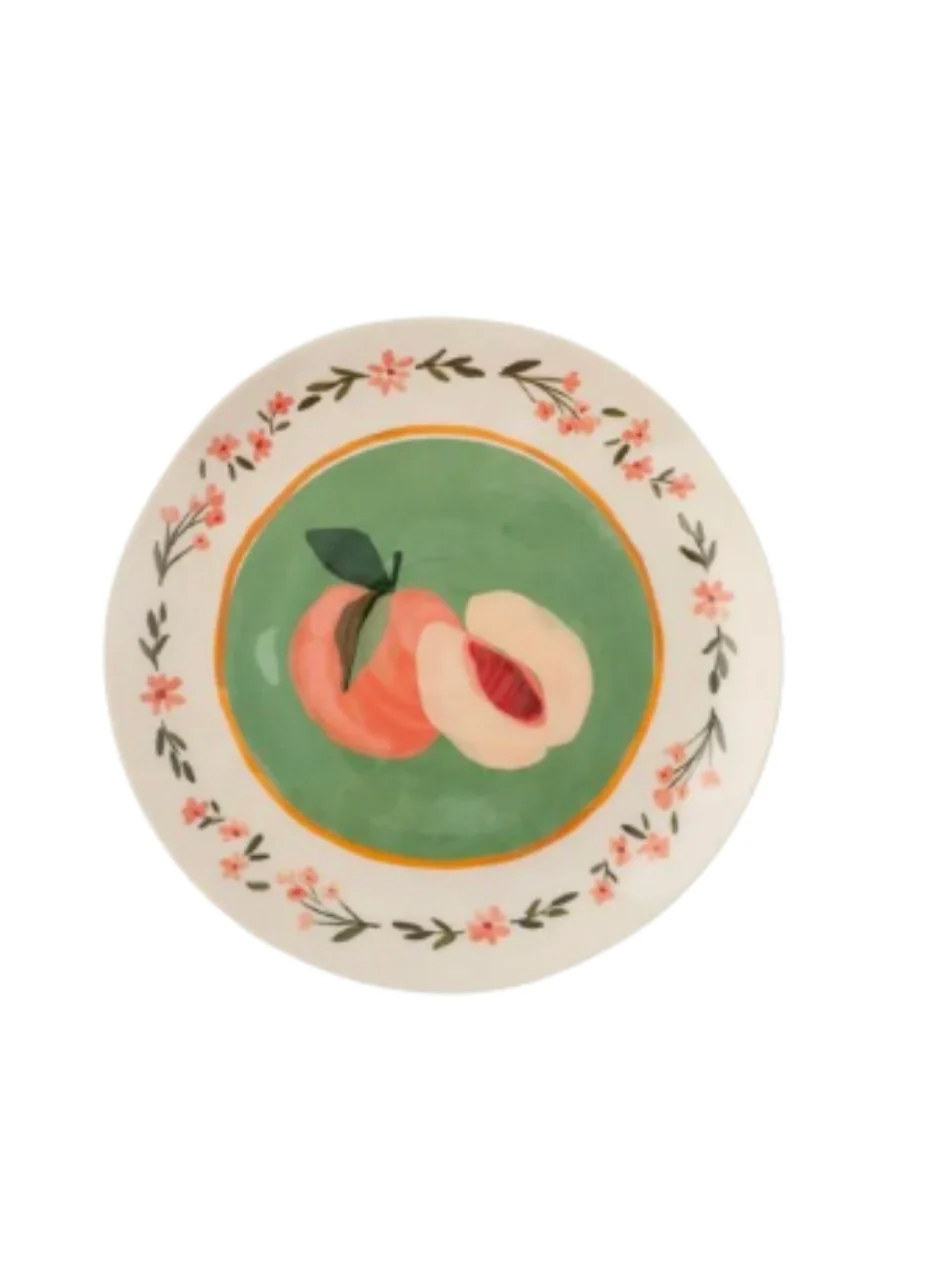 Peaches Melamine Salad Plate - Image 2