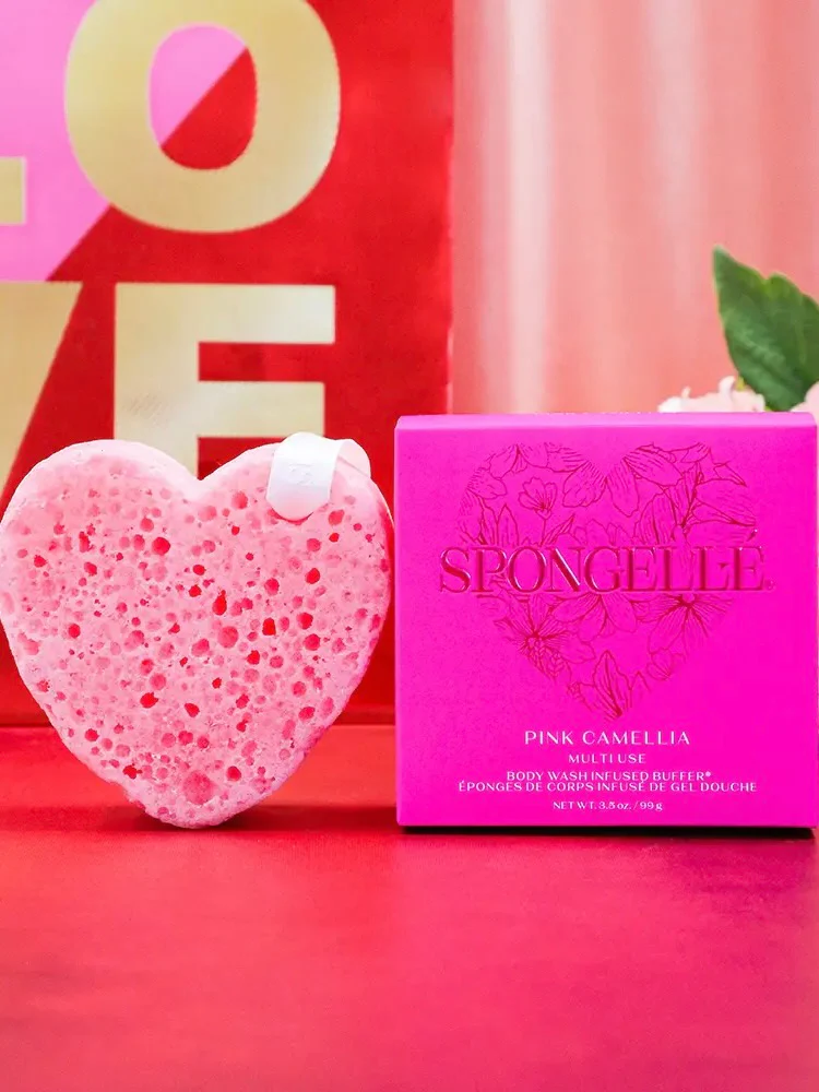 Pink Camellia Heart Buffer