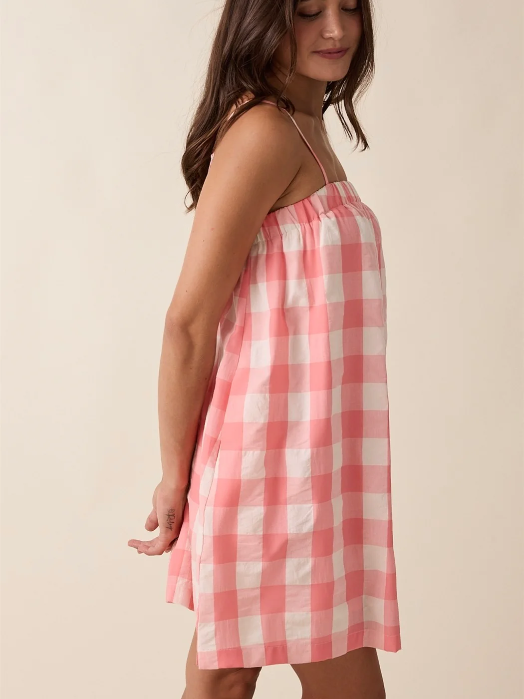 Plaid Cami Mini Dress - Image 4