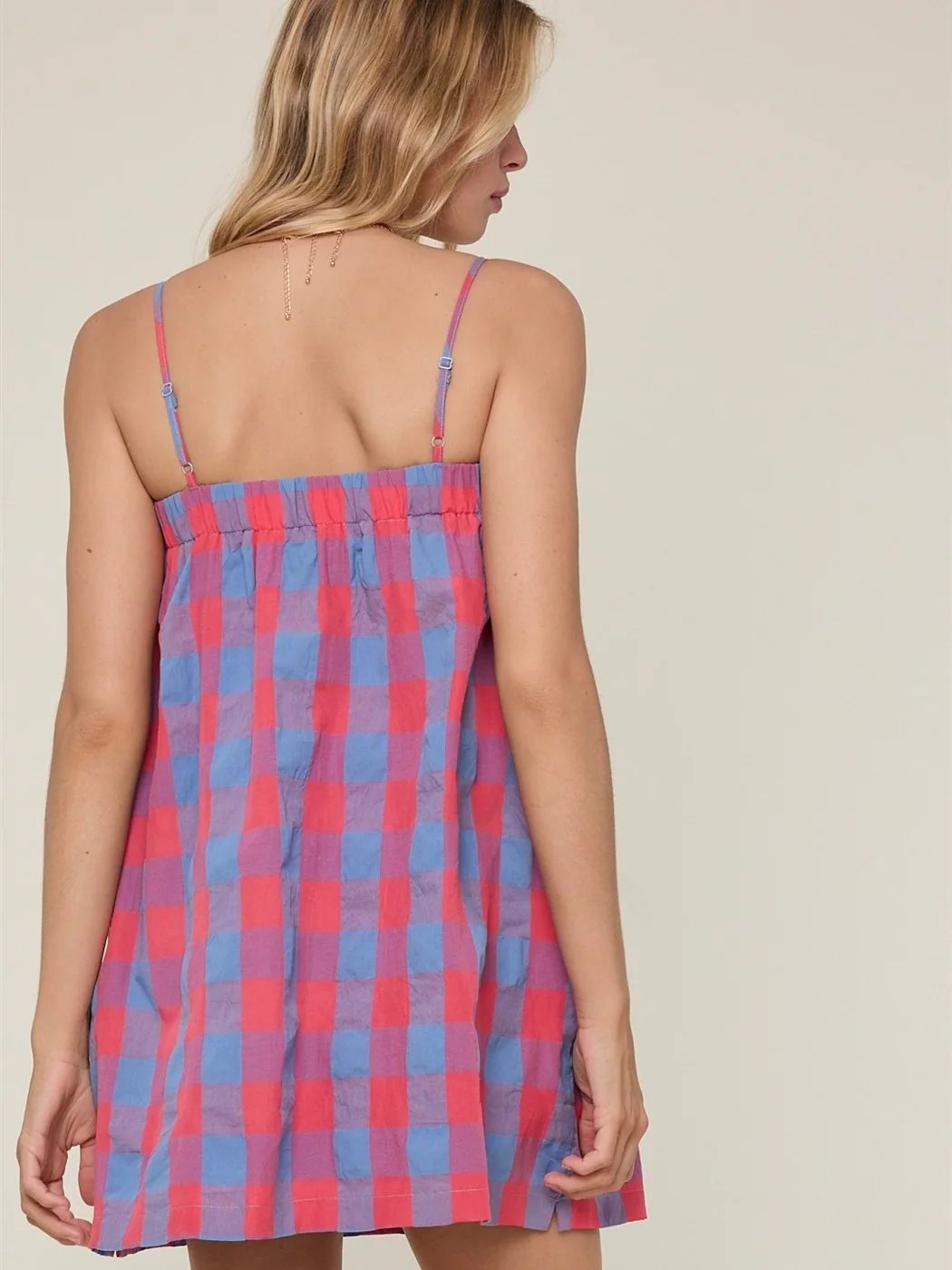Plaid Cami Mini Dress - Image 5