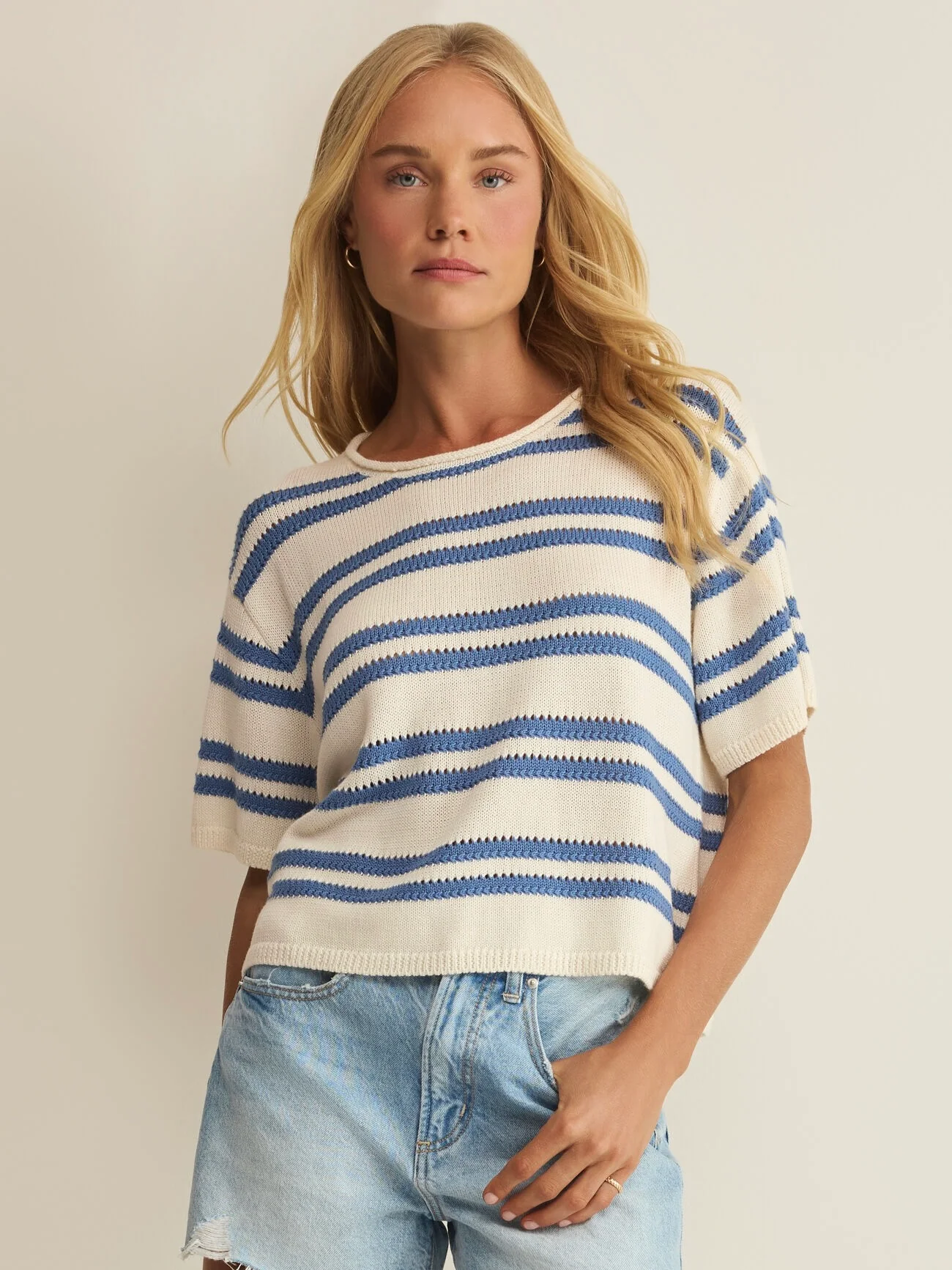 Z Supply Prado Stripe Sweater Tee - Image 2