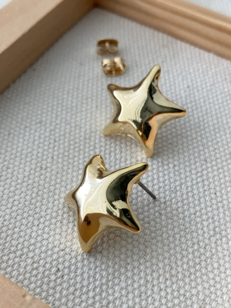 Puffy Star Earring