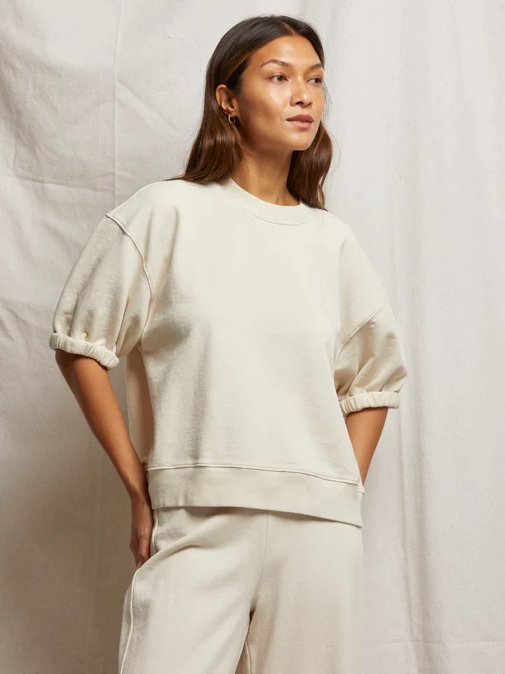 perfectwhitetee Rebecca Puff Sleeve Sweatshirt - Image 5