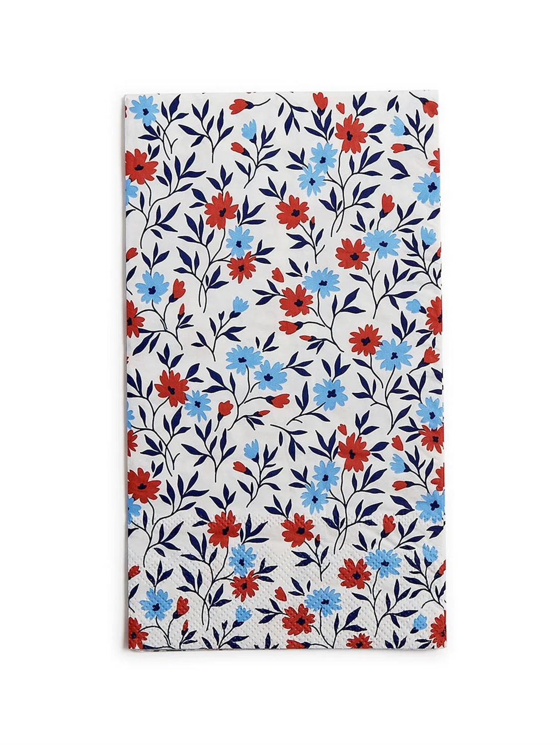 Red, White & Blue Bloom Guest Towel - Image 2