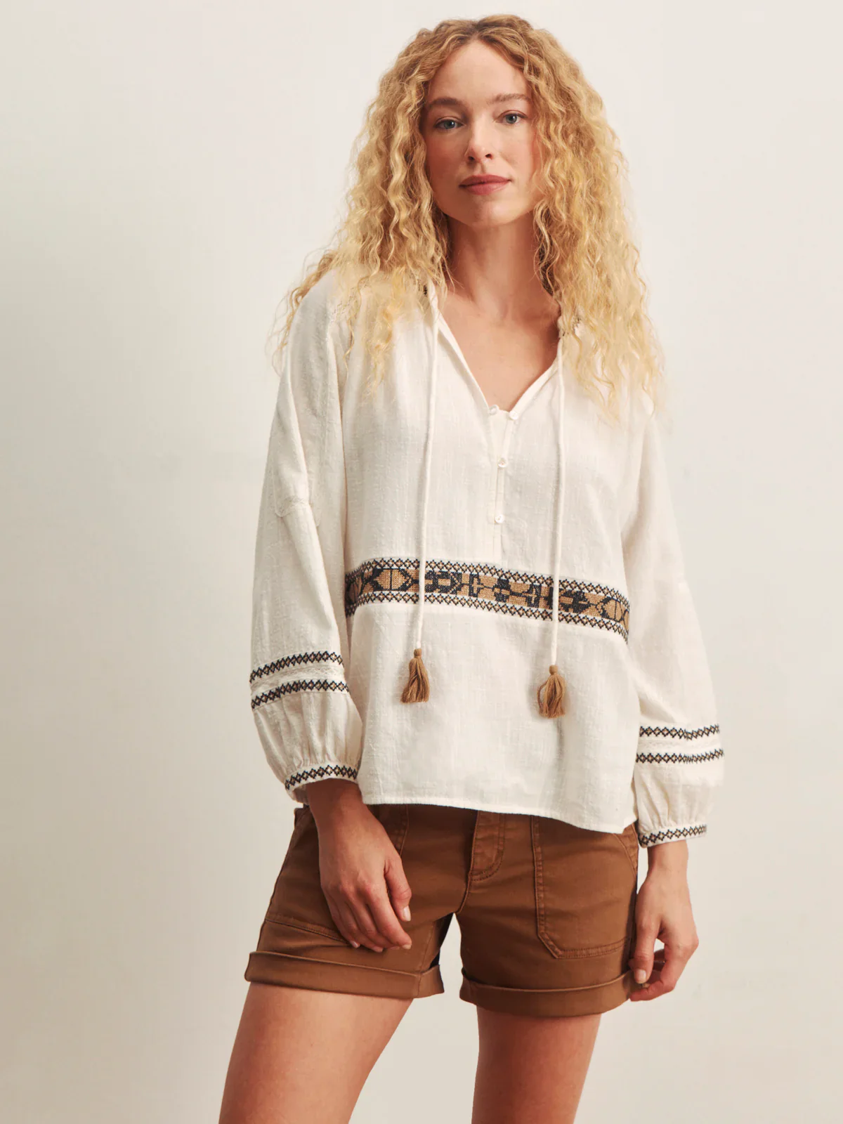 Sanctuary Retreat Embroidered Blouse