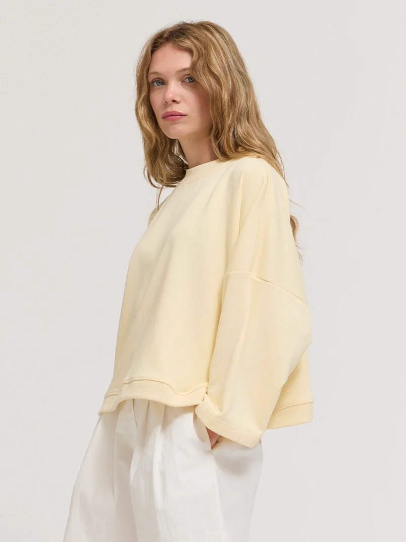 Rib & Terry Crewneck Sweater - Image 2