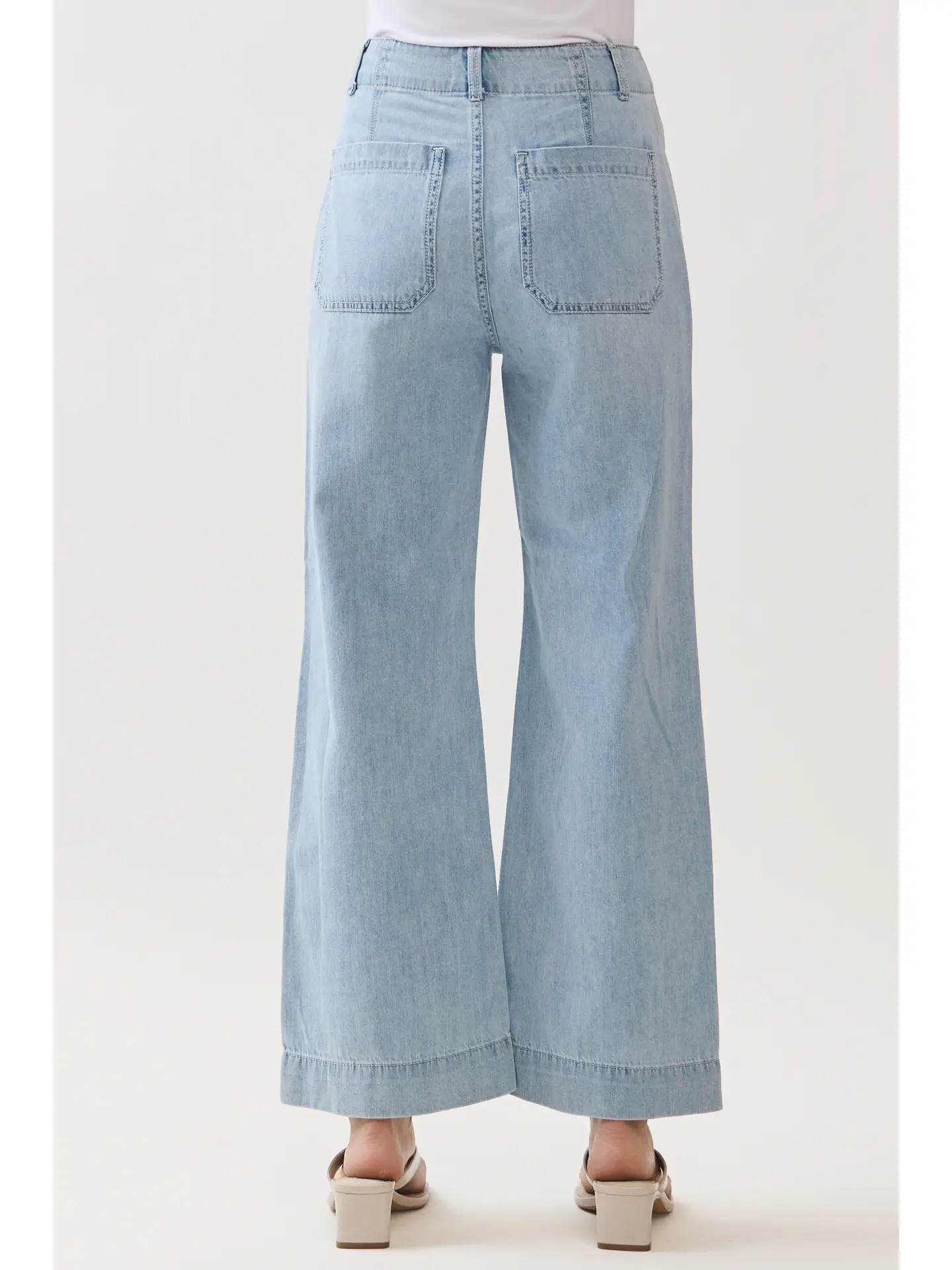 L.T.J. : Rosa Lightweight A Line Jeans with Darts - Image 3