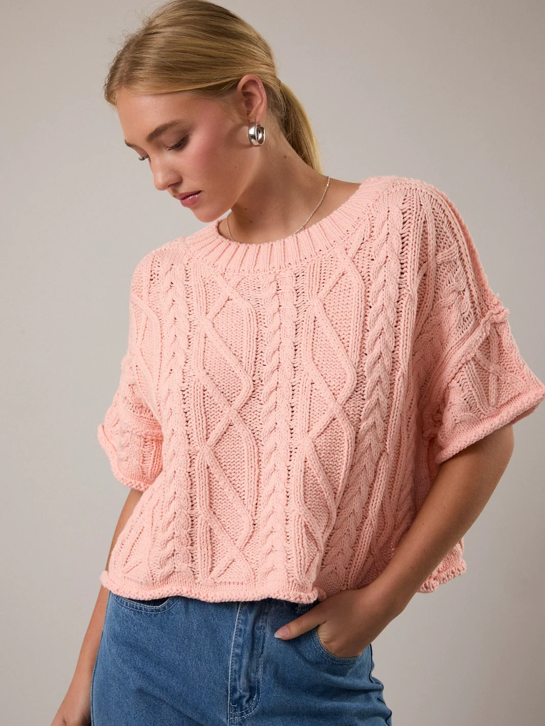 Katie Short Sleeve Sweater - Image 3
