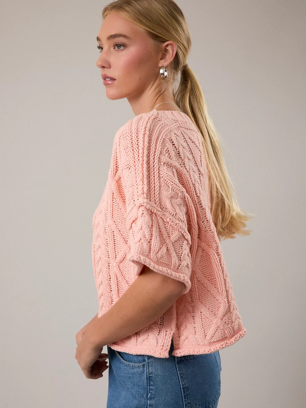 Katie Short Sleeve Sweater - Image 4