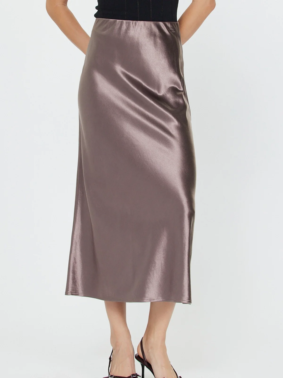 Sadie Satin Skirt - Image 4