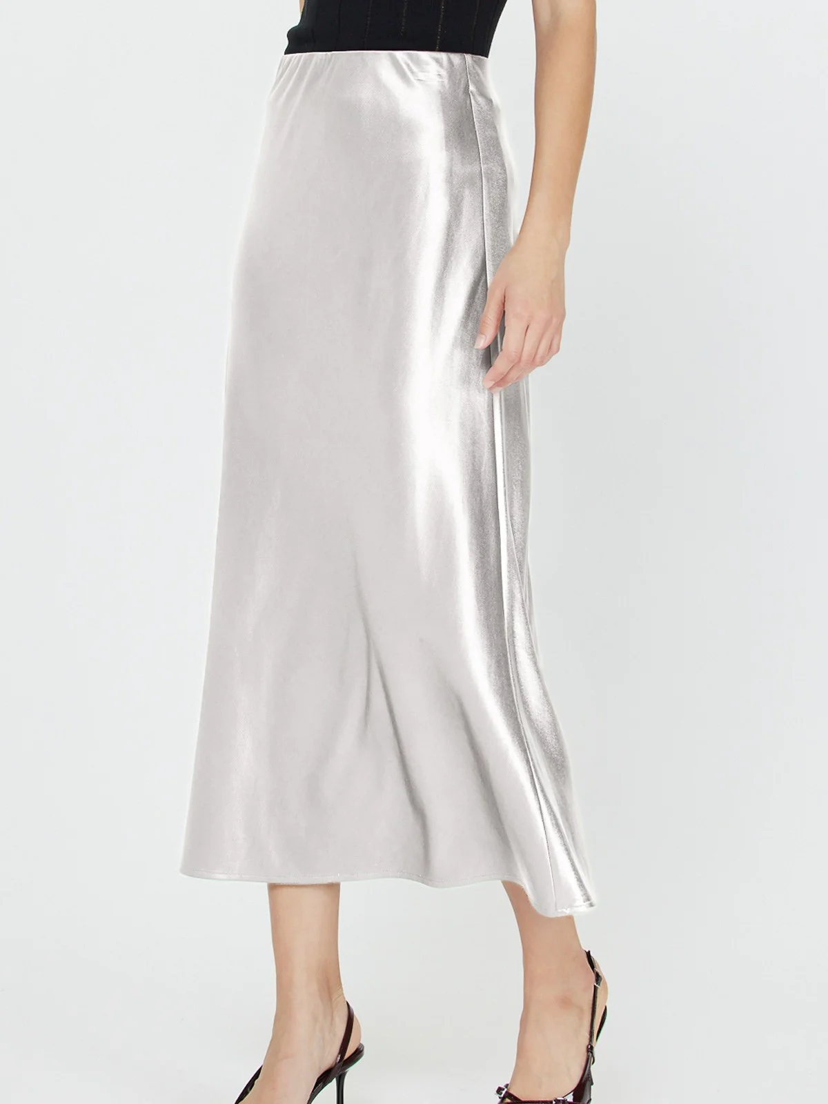 Sadie Satin Skirt - Image 5