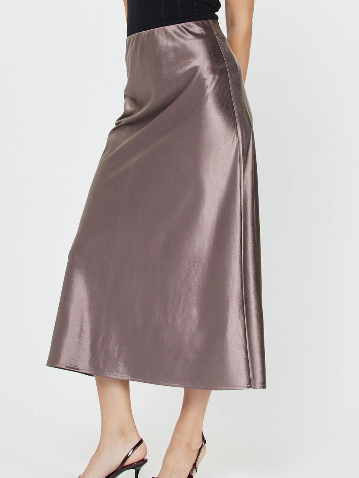 Sadie Satin Skirt - Image 6