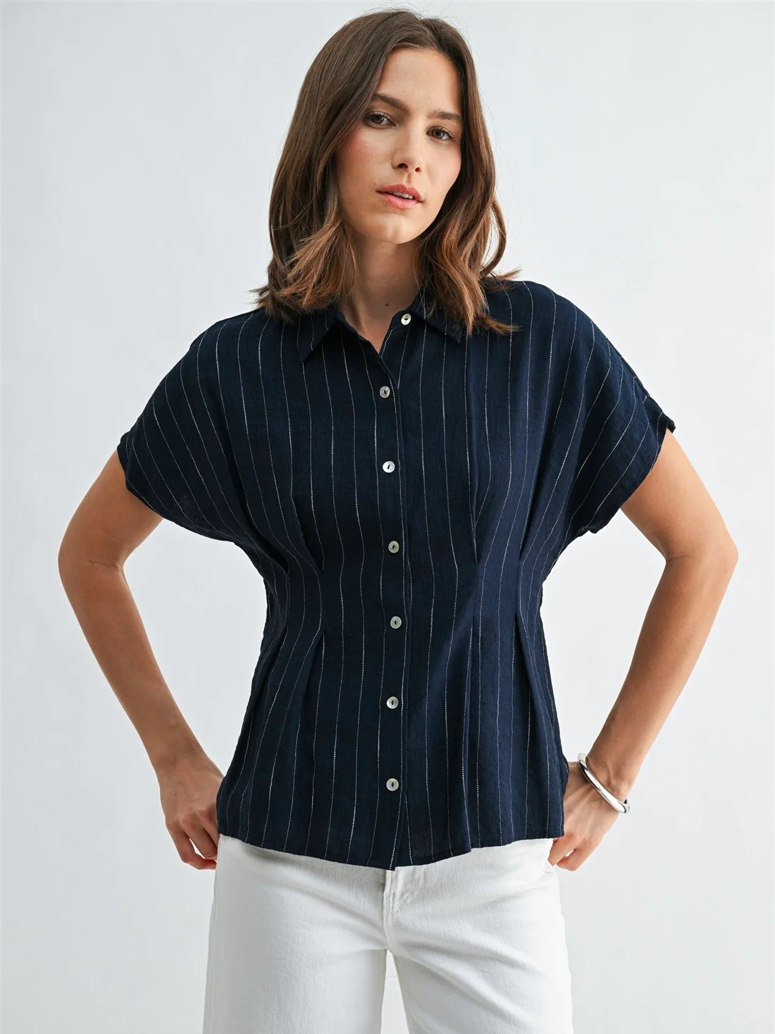 Savvi Button Down Top