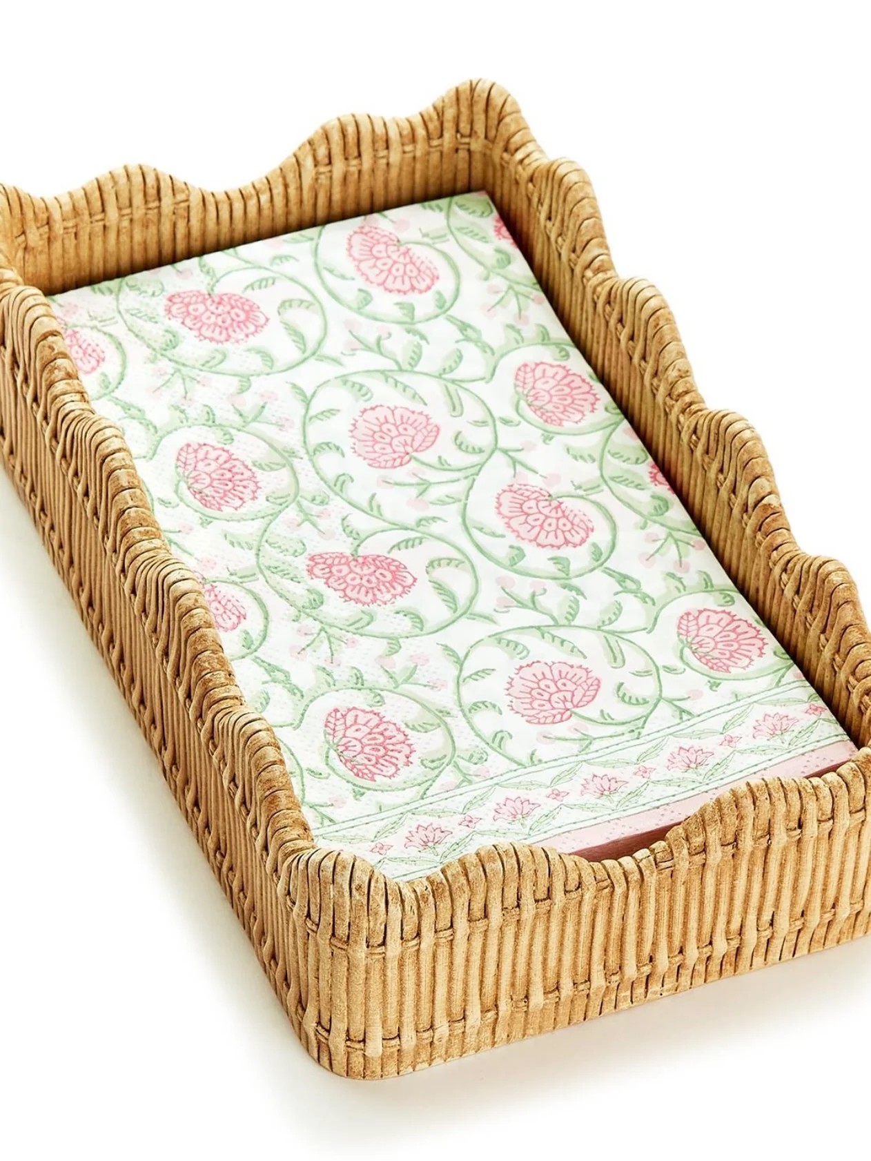 Scalloped Edge Guest Napkin Holder