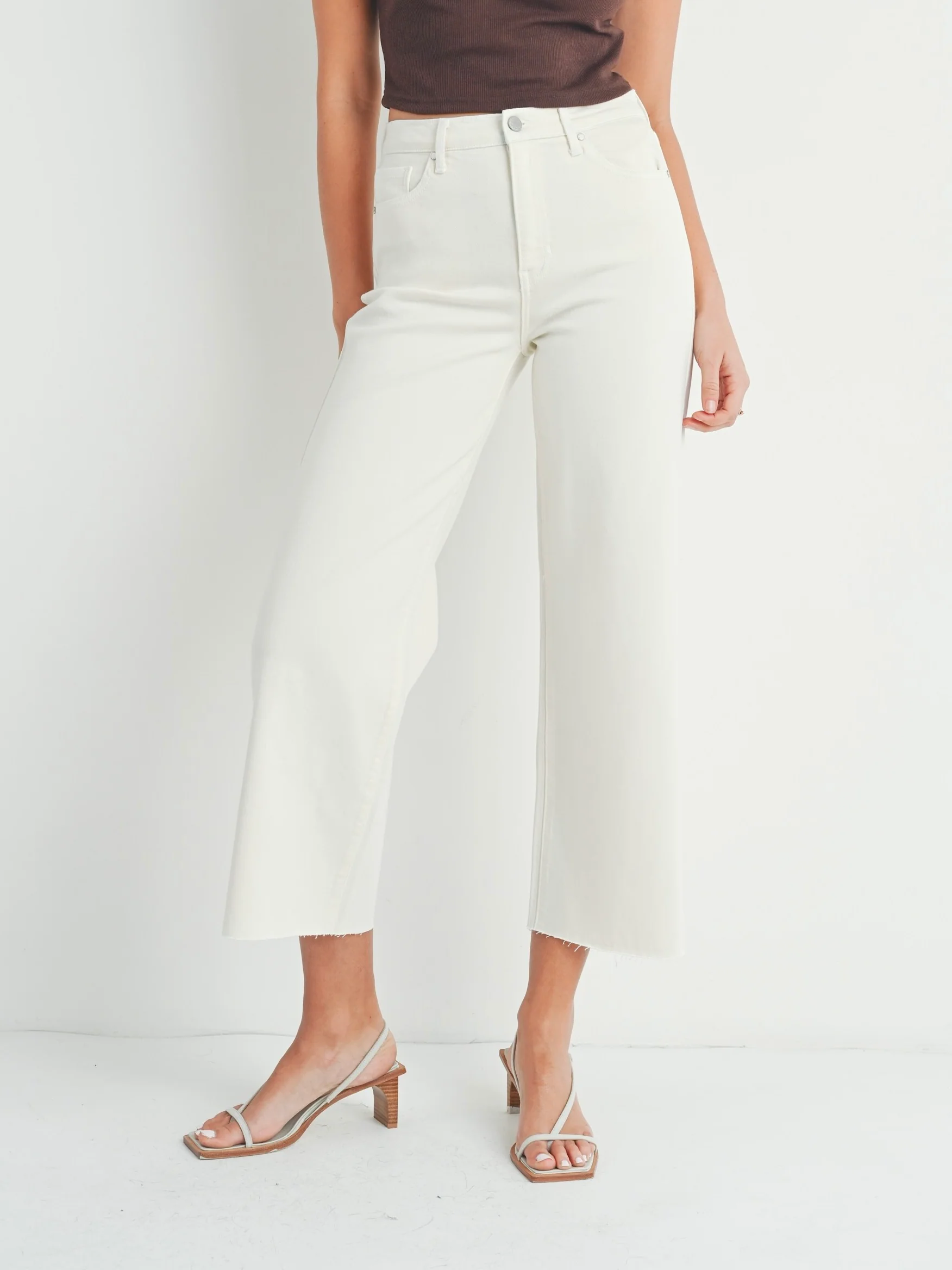 Just Black Denim : Scissor Cut Wide Leg - Image 4