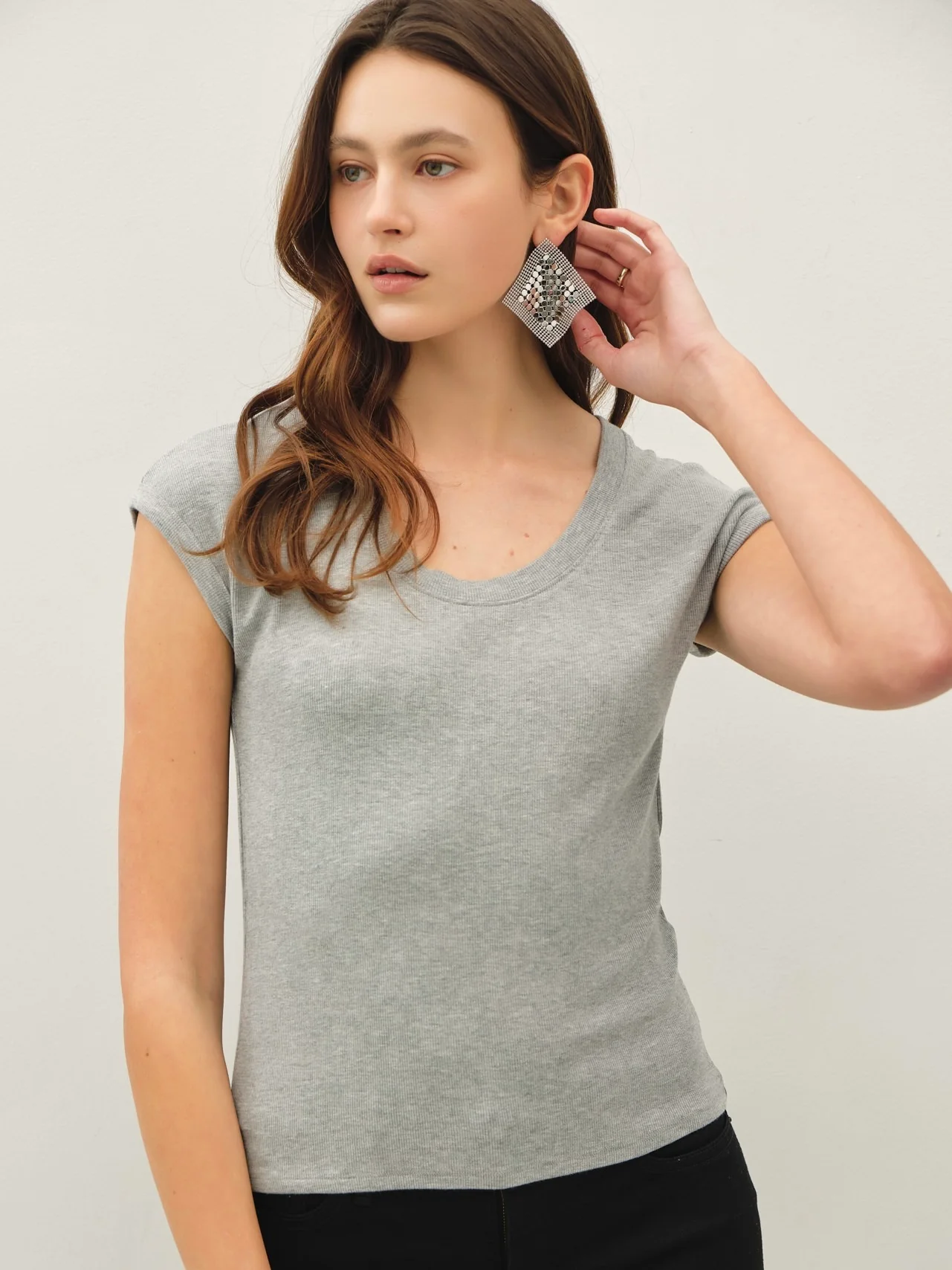 Scoop Neck Modal Top - Image 3