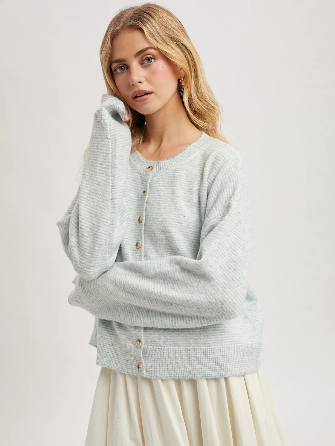 Skinny Stripe Cardigan - Image 5