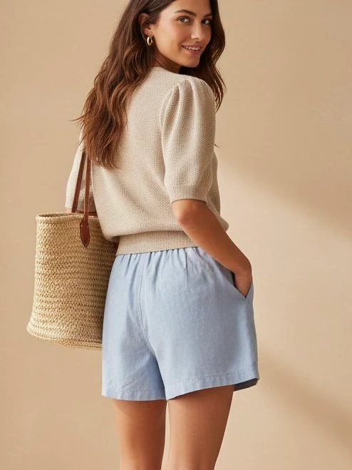 Soft Matte Pull On Shorts - Image 4