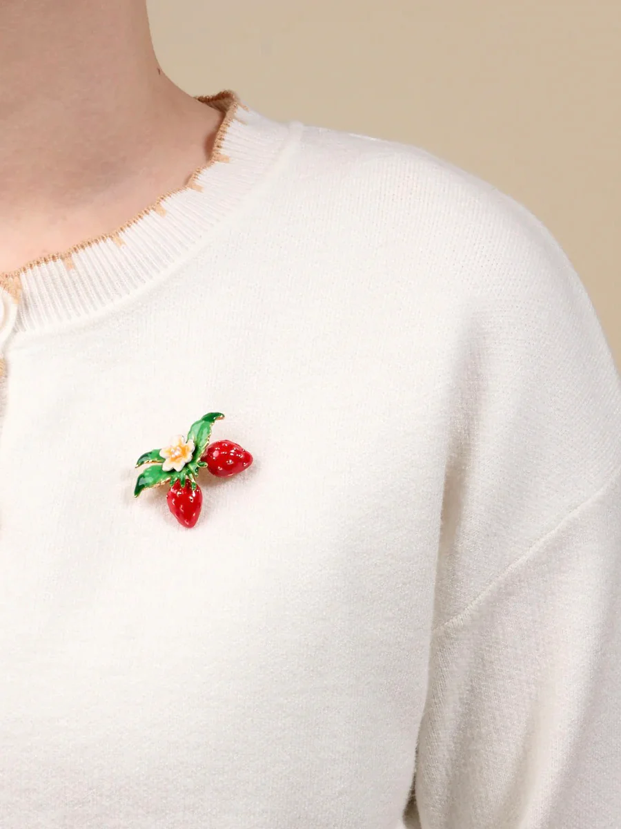 Strawberry Brooch