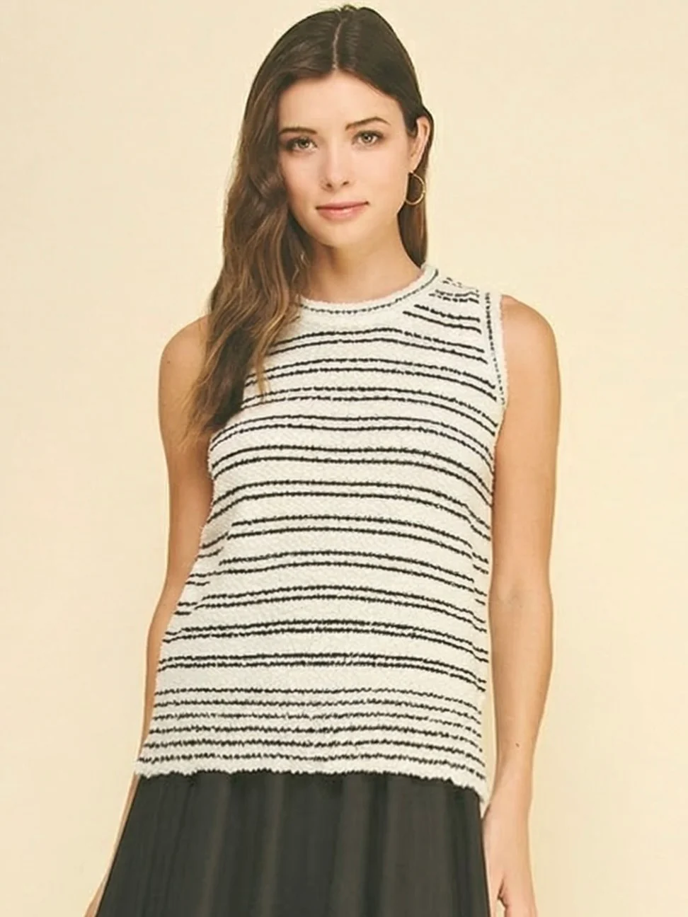 Peet Sleeveless Sweater Top