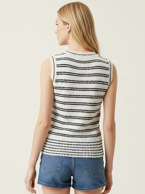 Peet Sleeveless Sweater Top - Image 3
