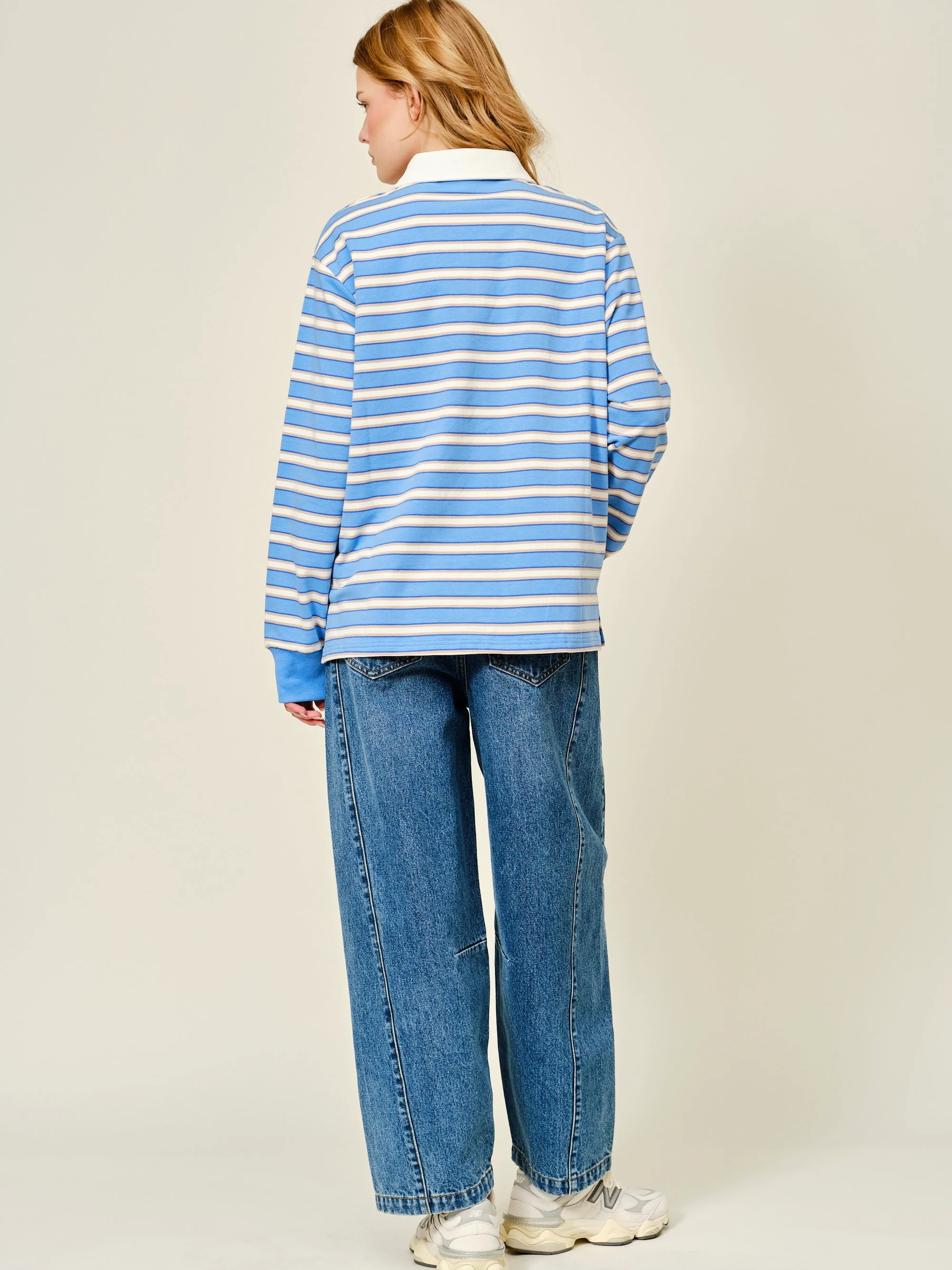 Striped Polo Top - Image 3