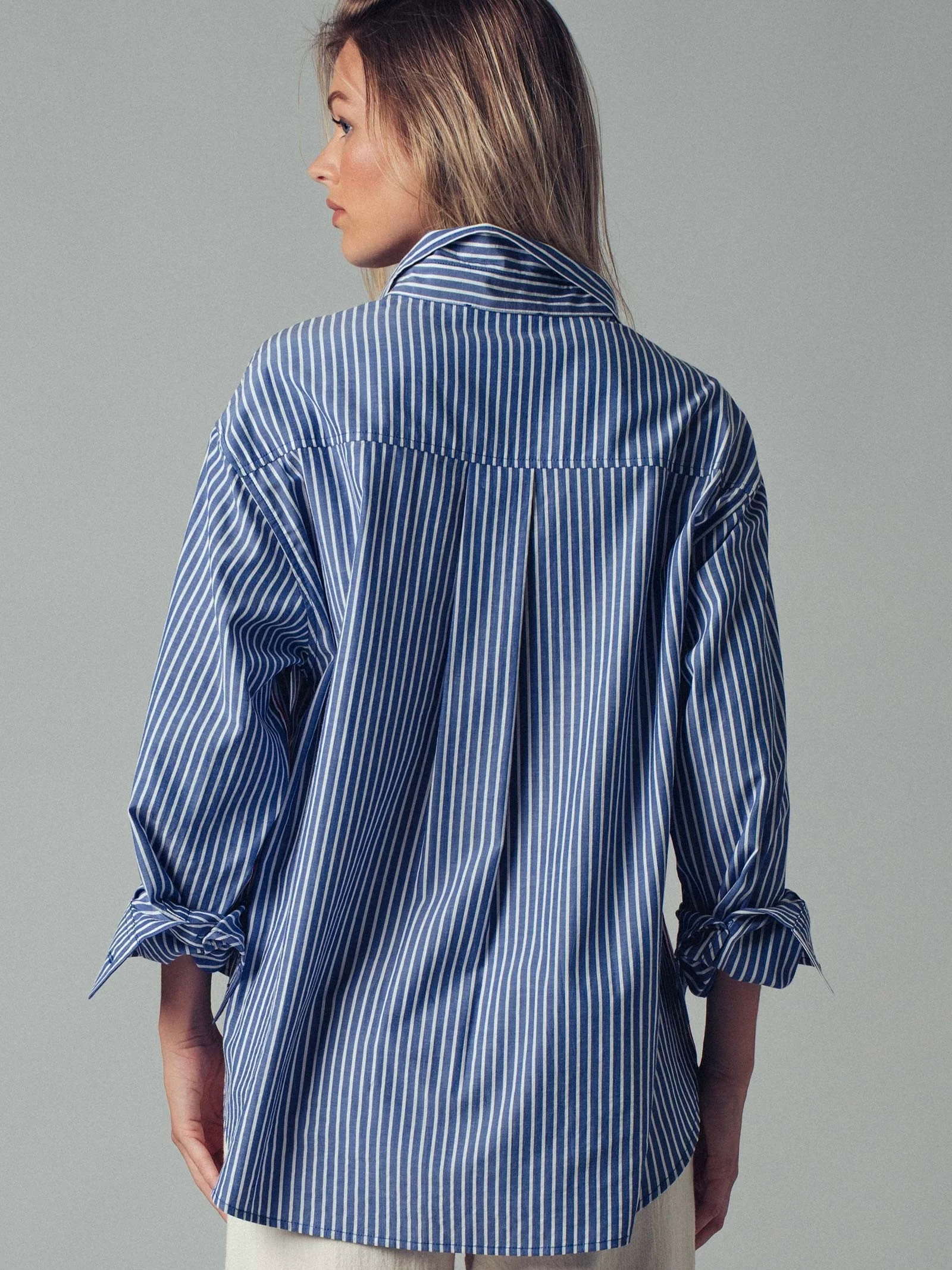 Tape Stripe Button Down Top - Image 3