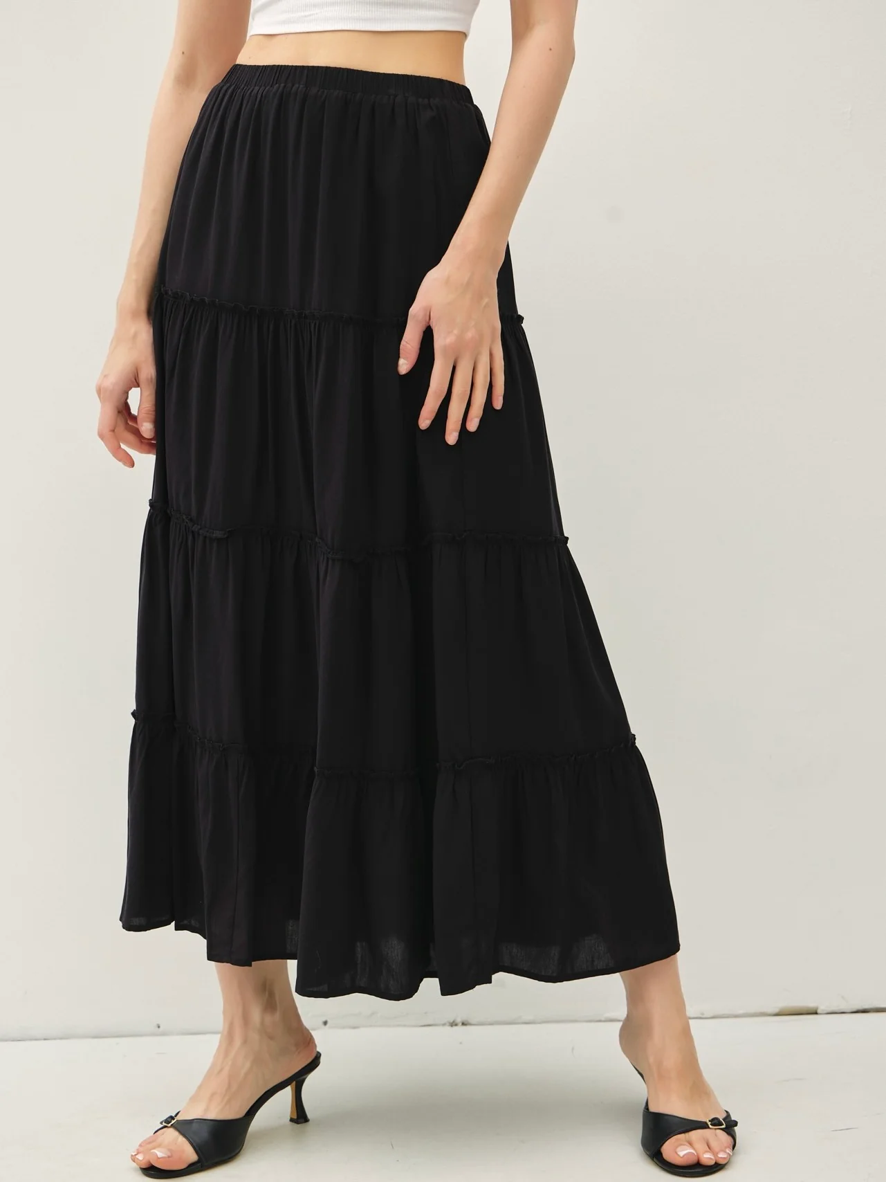 Tatiana Tiered Maxi Skirt - Image 2