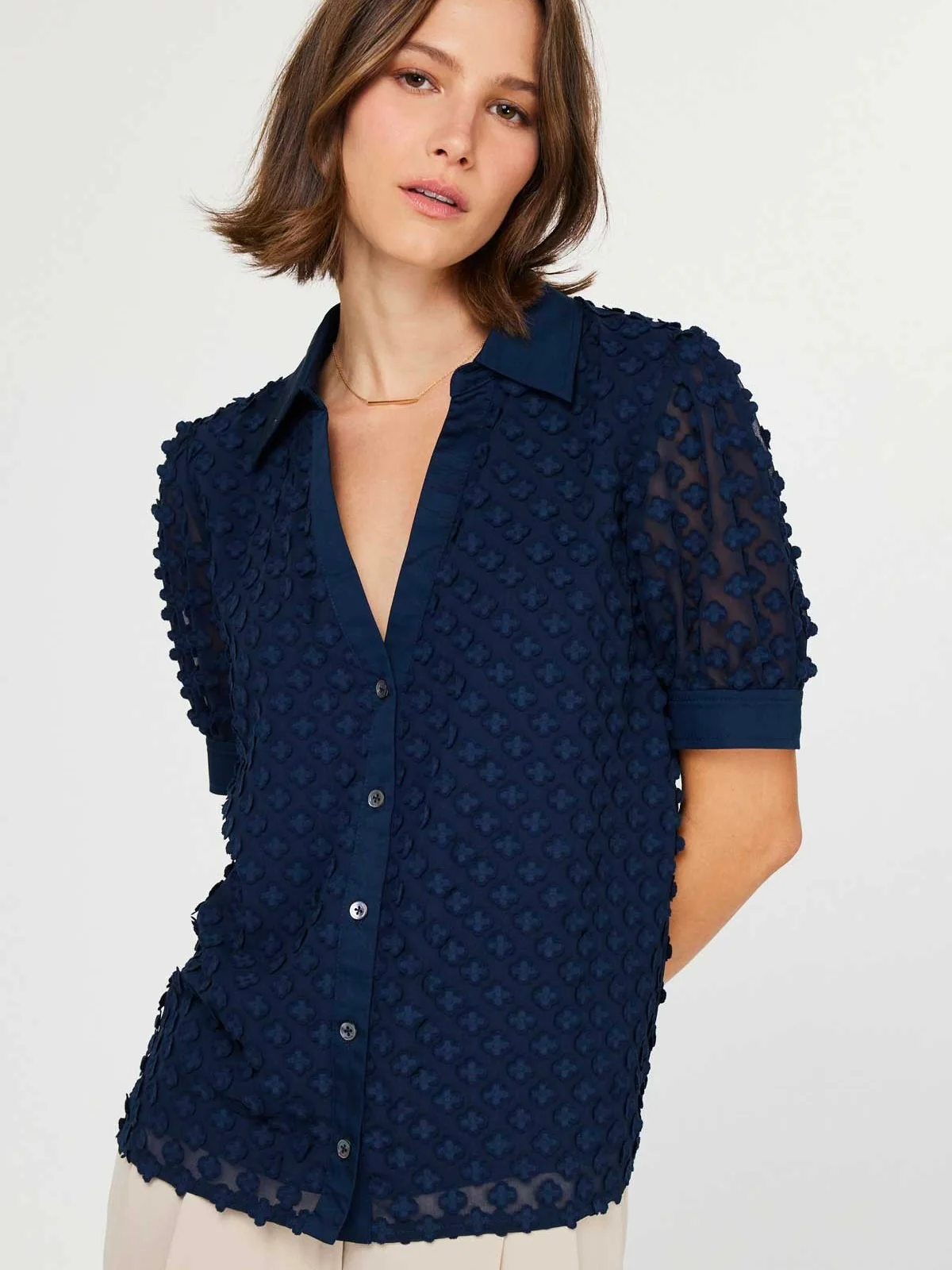 Tibi Textured Top - Image 2