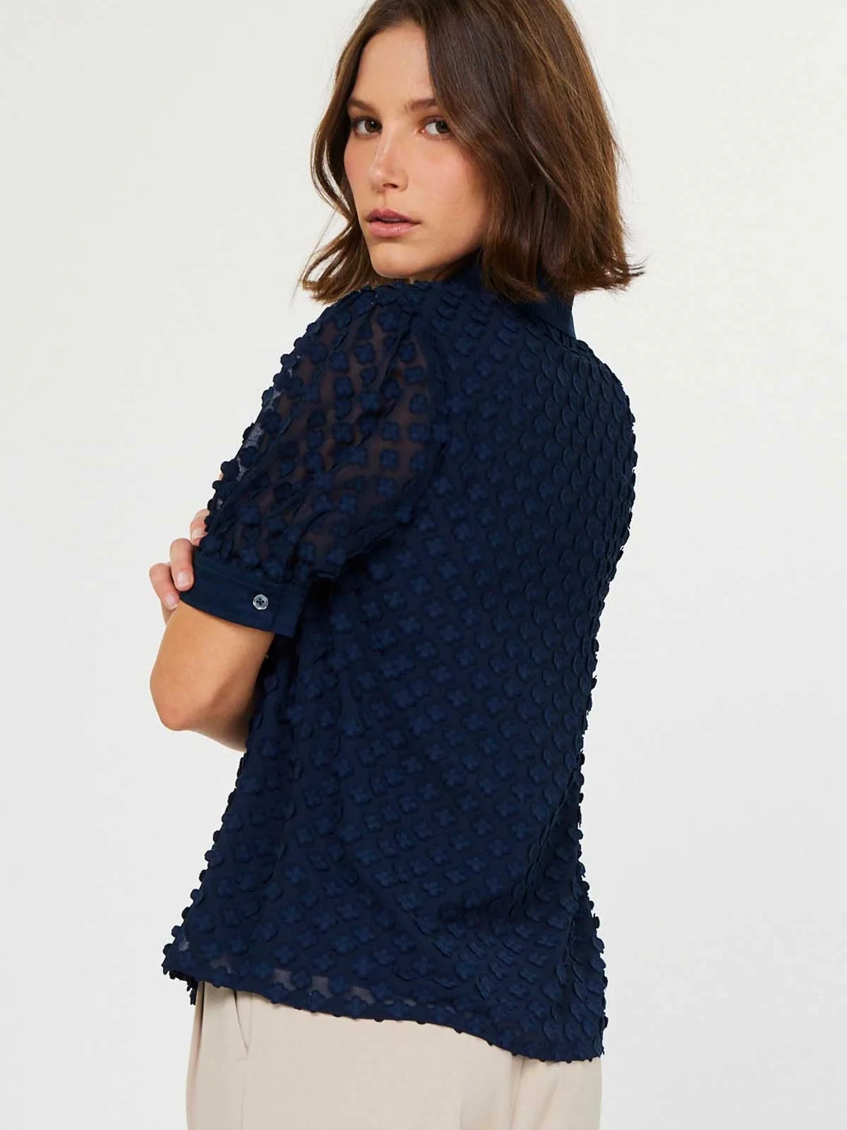 Tibi Textured Top - Image 4