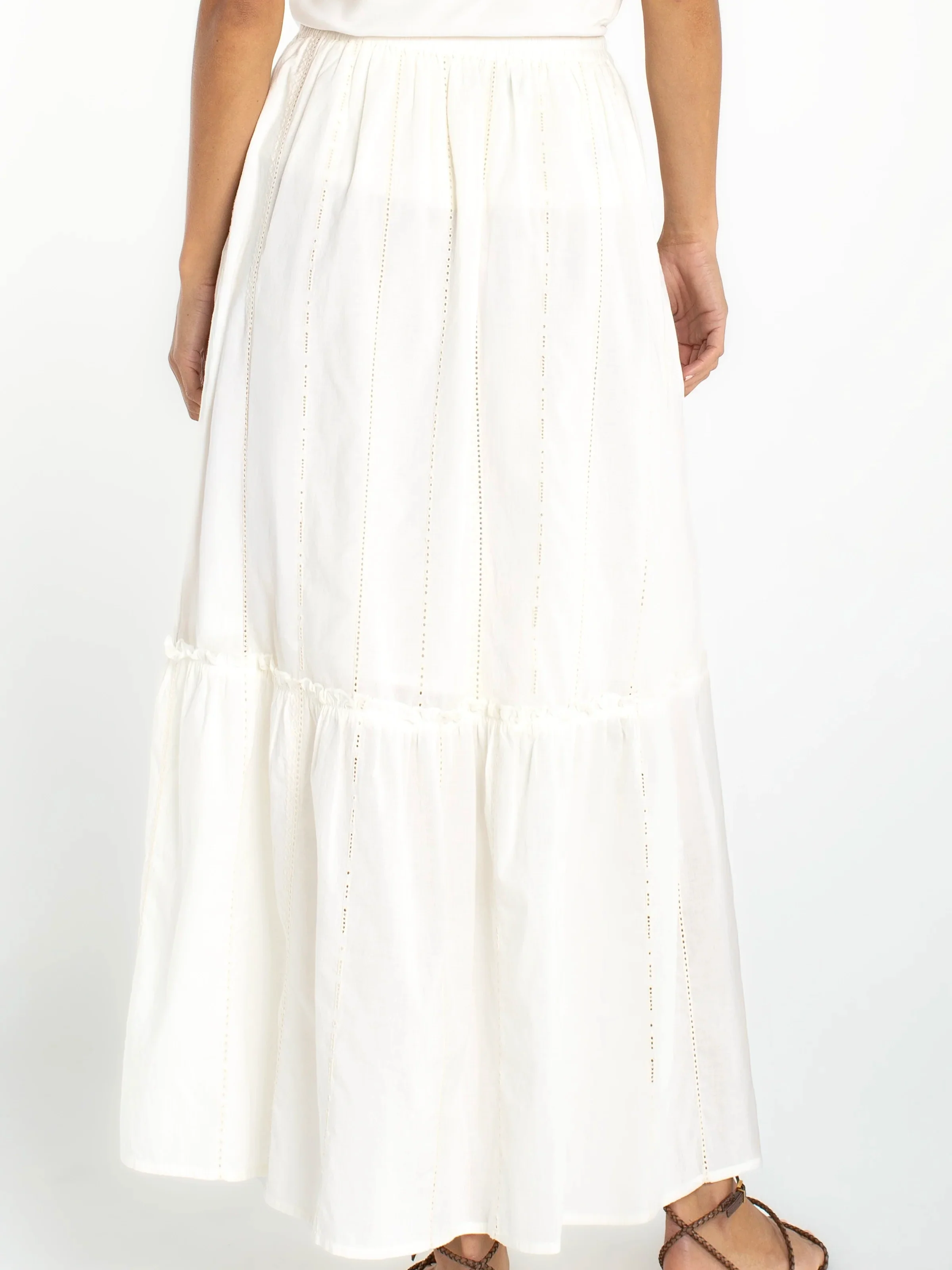 Liverpool Tiered Woven Pull On Maxi Skirt - Image 2
