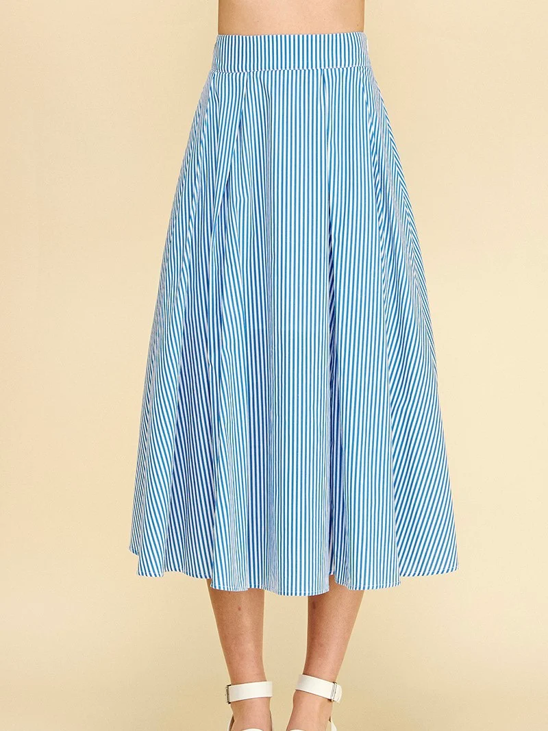 Twiggy Striped Midi Skirt - Image 2
